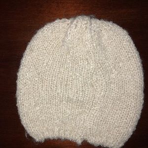 Soft White Forever 21 Beanie